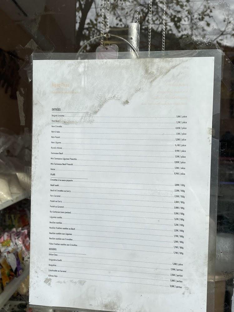 Ngoc Thao Traiteur Vietnamien - Menu Image 1